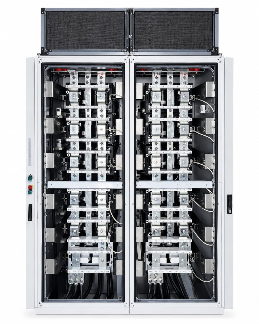IGBT stack and GCC capacitor bank